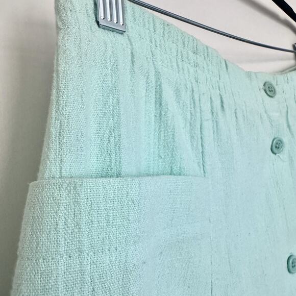 Vintage Pykettes Skirt Women's 12 Baby Blue A-line Midi Cottage Country Prairie - Picture 2 of 13